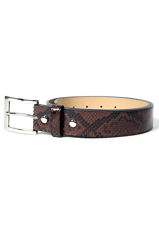 PYTHON LEATHER BELT