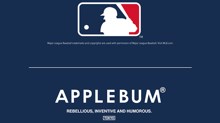 APPLEBUM 2021/12/25（SAT）AM12：00よりAPPLEBUM / MLB/ のコラボレーションアイテムが4型発売いたします。