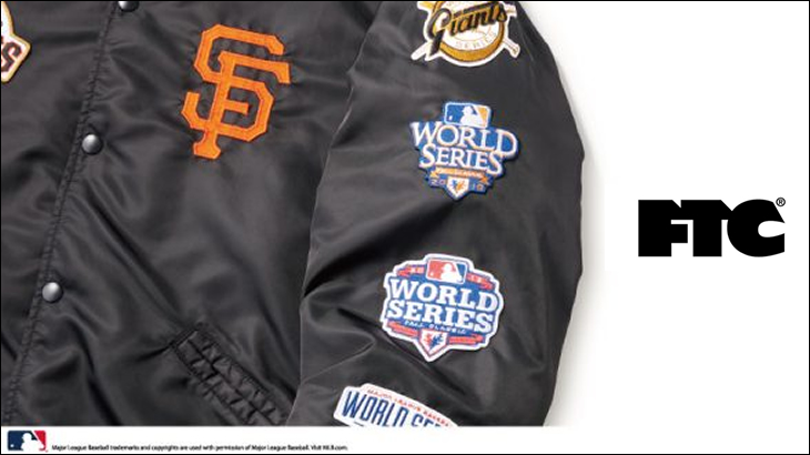 FTC 2022/01/15（SAT）AM12：00よりFTC/ SAN FRANCISCO GIANTS/ のコラボレーションアイテムが5型発売いたします。